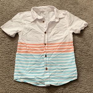 Sonoma Striped Short Sleeve Button Down Shirt